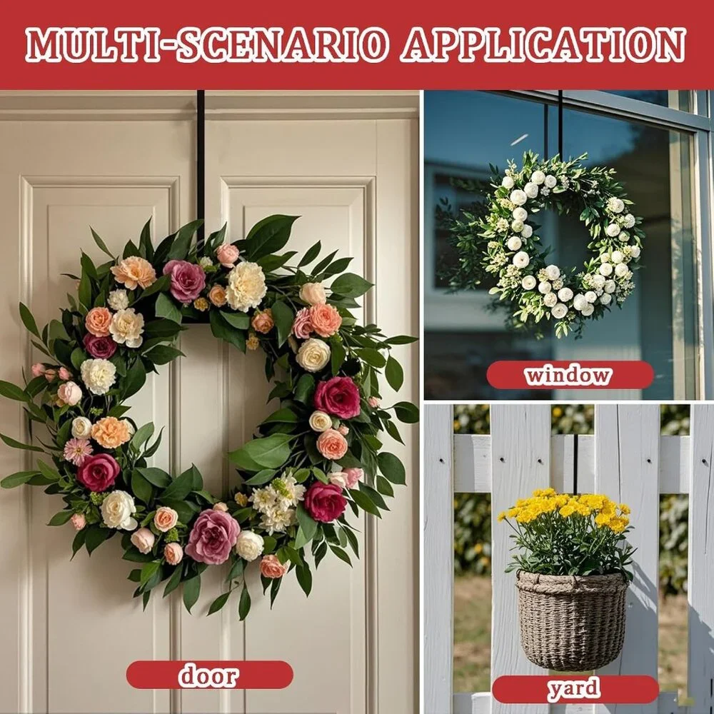 Versatile 12-Inch Wreath Hangers - Perfect for Holiday Or Year-Round Use